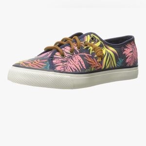 Sperry Top-Sider Women's Seacoast Fashion Sneaker, Pink/Multi size 8